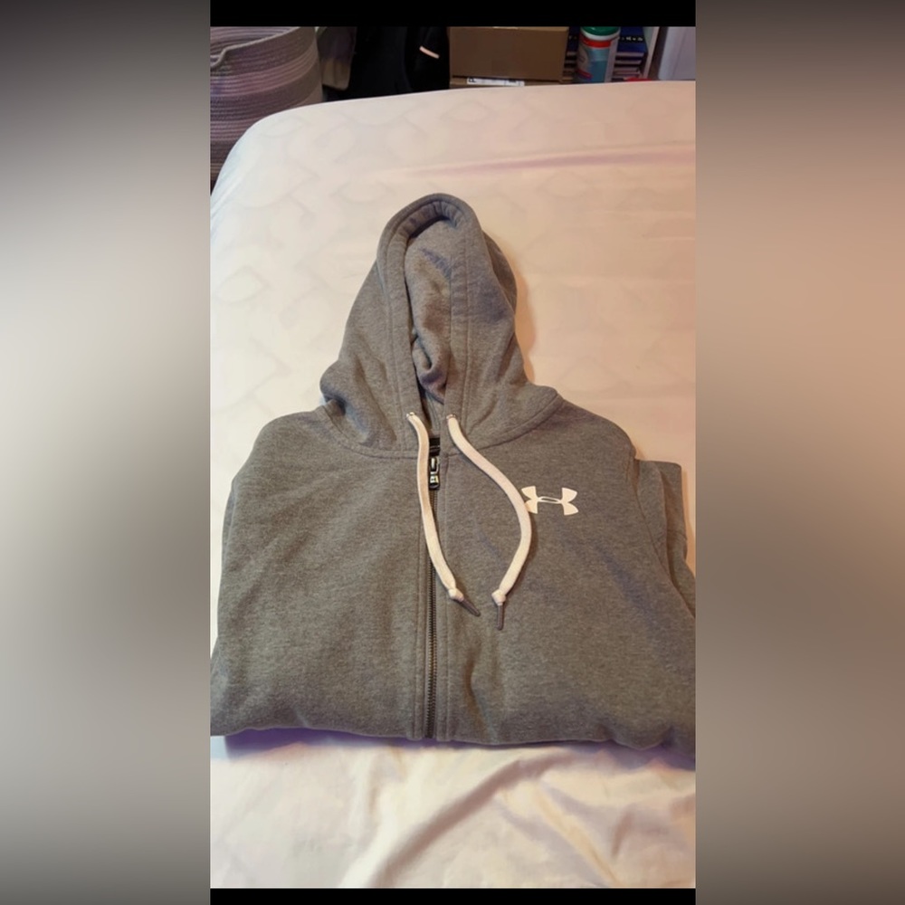 Hooded Under Armor zip up